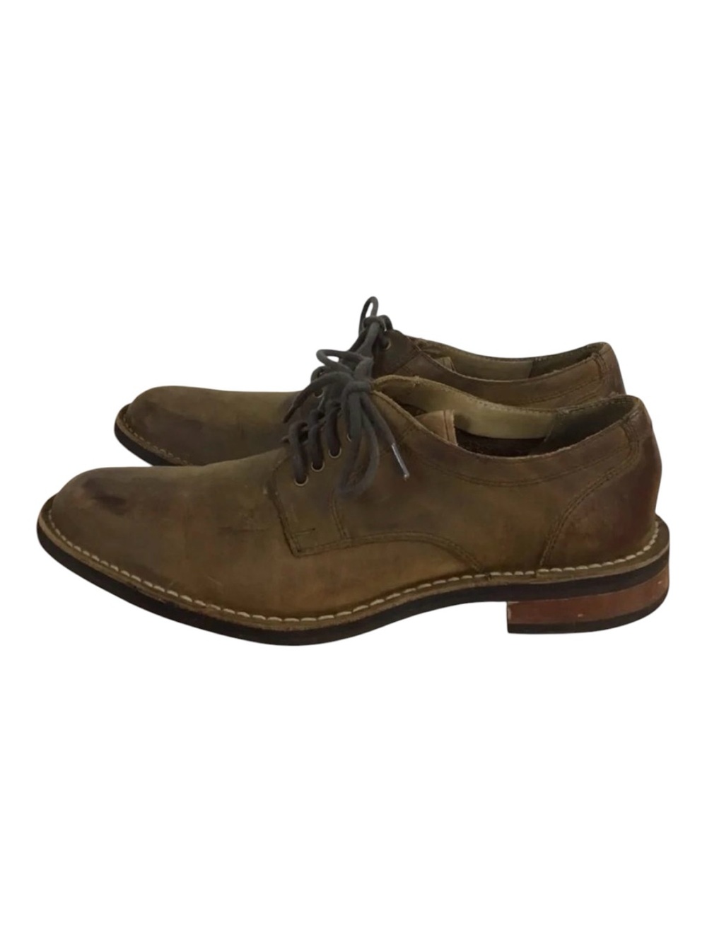 Cole Haan tan distressed leather dress shoes slightly worn leather shoes size 7